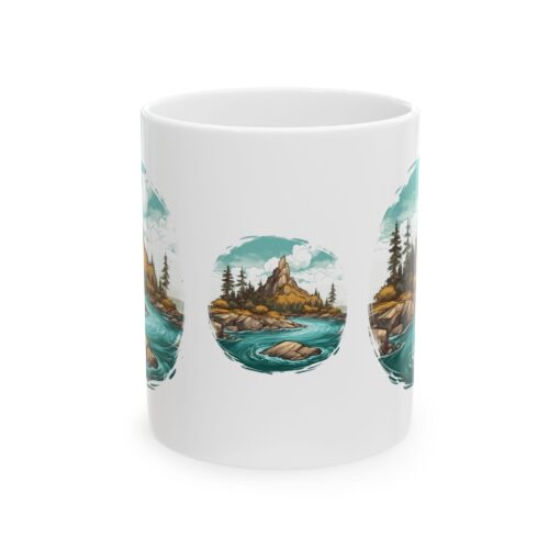 Nature Scenery Ceramic Mug - Perfect for Outdoor Lovers - Image 2