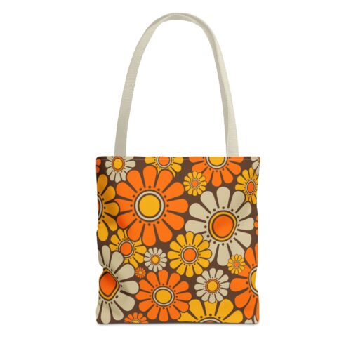 Retro Floral Tote Bag - Image 2