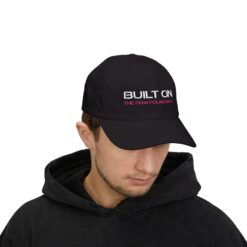 Built On Classic Dad Cap - Inspirational Black Cap