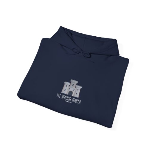 Cozy Hoodie with 'Standing Tower' Design - Image 8