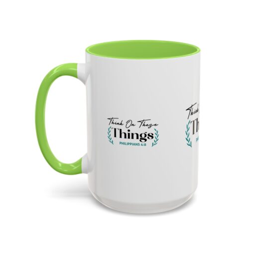 Inspirational Colorful Mug - "Think On These Things" (Philippians 4:8) - Perfect Gift for Mindfulness & Motivation - Image 28