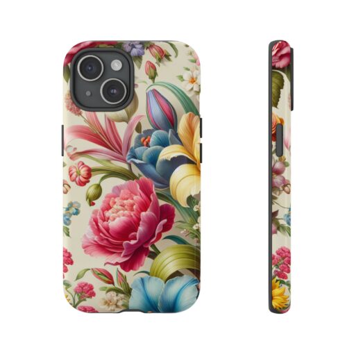 Floral Tough Phone Case - Durable Protection - Image 39