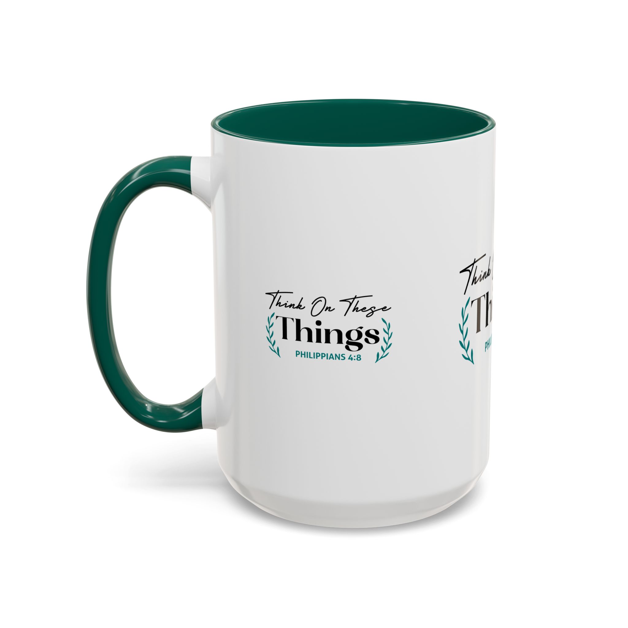 Inspirational Colorful Mug - "Think On These Things" (Philippians 4:8) - Perfect Gift for Mindfulness & Motivation