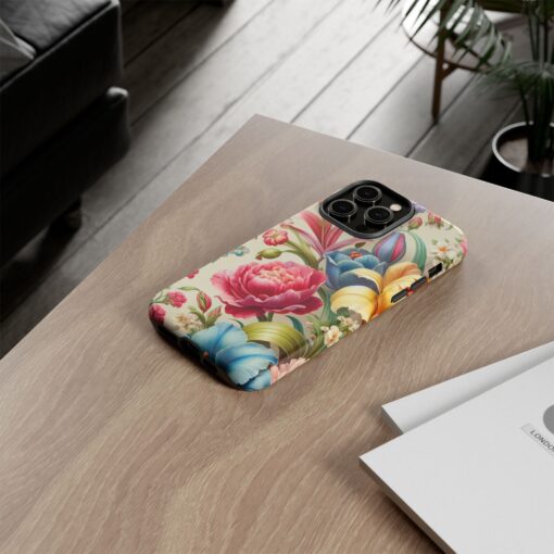 Floral Tough Phone Case - Durable Protection - Image 38