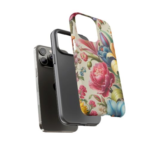 Floral Tough Phone Case - Durable Protection - Image 37