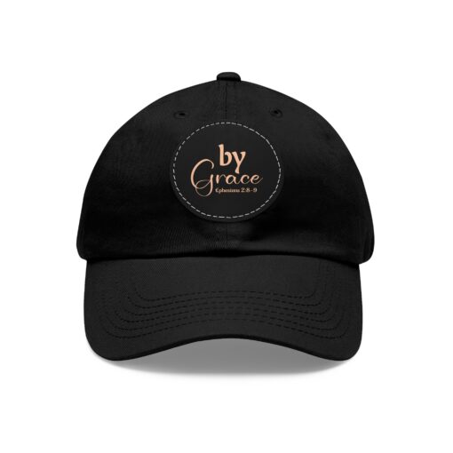 Dad Hat with Leather Patch (Round) - Image 9