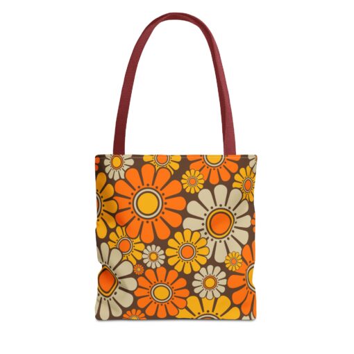 Retro Floral Tote Bag - Image 7