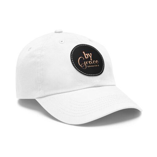 Dad Hat with Leather Patch (Round) - Image 6