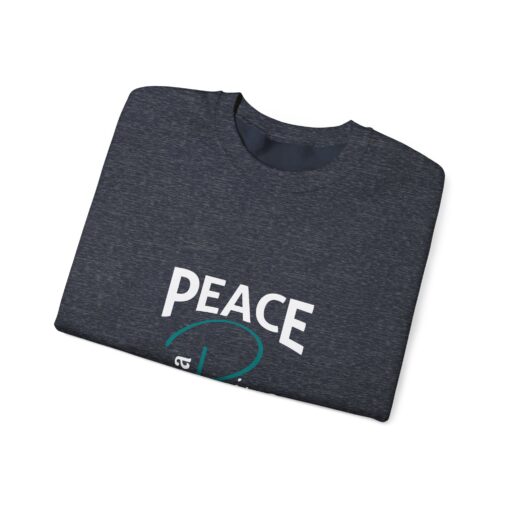 Peace Like a River Heavy Blend™ Crewneck Sweatshirt - Cozy Inspirational Apparel - Image 4