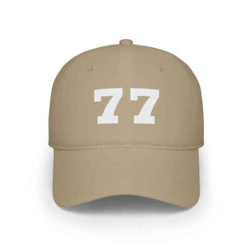 Stylish Black Cap with 77 Design - Casual Wear - Image 9