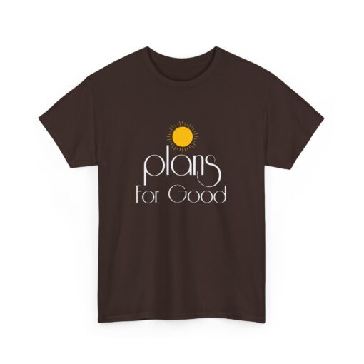 Plans for Good Heavy Cotton Tee - Positive Vibes Shirt - Image 4