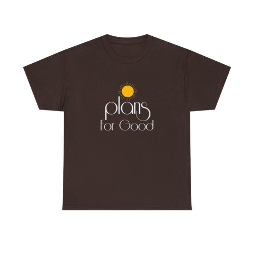 Plans for Good Heavy Cotton Tee - Positive Vibes Shirt - Image 2