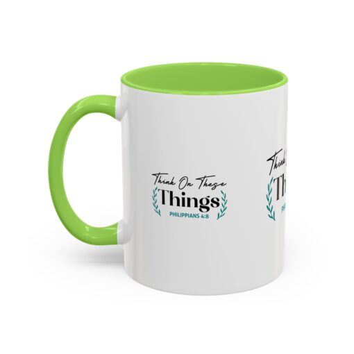 Inspirational Colorful Mug - "Think On These Things" (Philippians 4:8) - Perfect Gift for Mindfulness & Motivation - Image 20