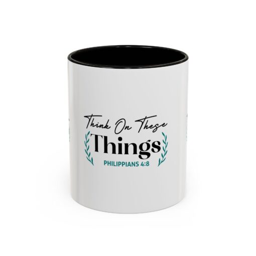Inspirational Colorful Mug - "Think On These Things" (Philippians 4:8) - Perfect Gift for Mindfulness & Motivation - Image 13