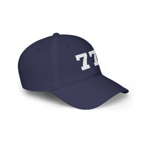 Stylish Black Cap with 77 Design - Casual Wear - Image 4