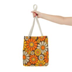 Retro Floral Tote Bag