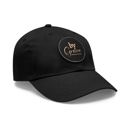 Dad Hat with Leather Patch (Round) - Image 10