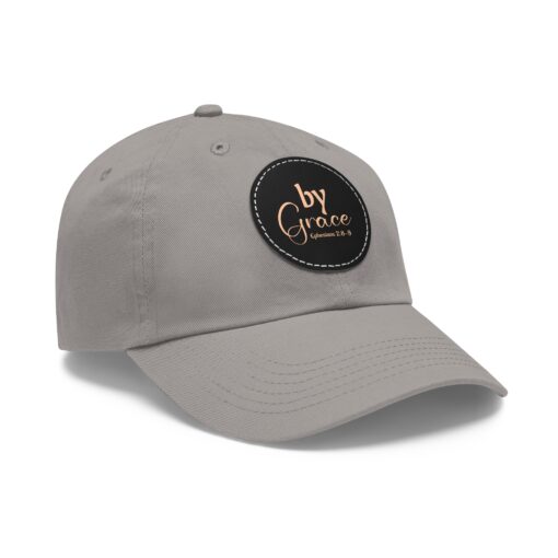 Dad Hat with Leather Patch (Round) - Image 18
