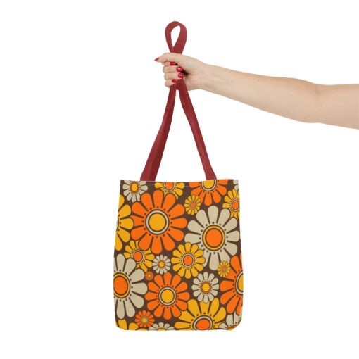 Retro Floral Tote Bag - Image 9