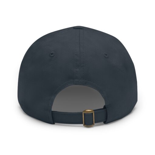 Dad Hat with Leather Patch (Round) - Image 3