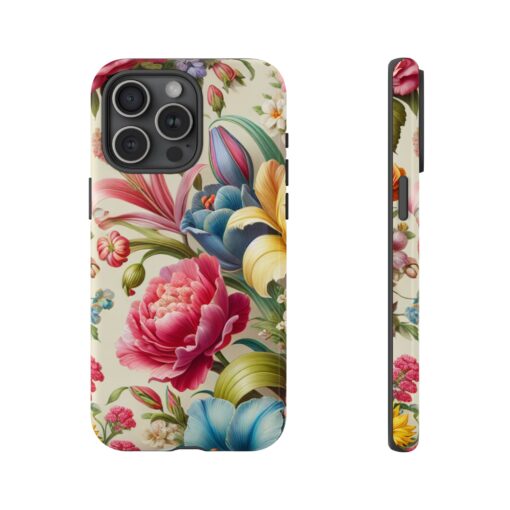 Floral Tough Phone Case - Durable Protection - Image 45