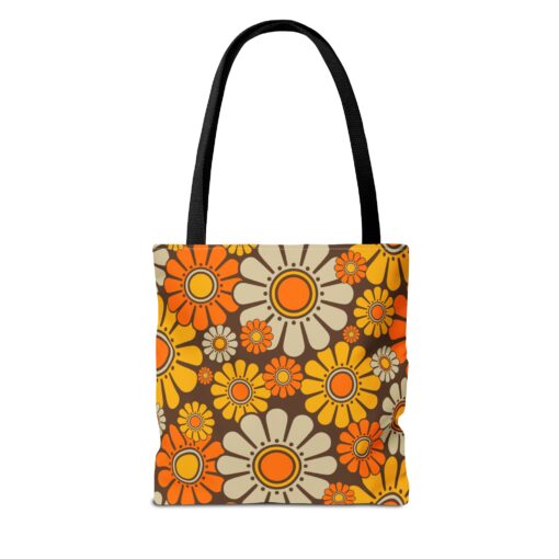 Retro Floral Tote Bag - Image 5