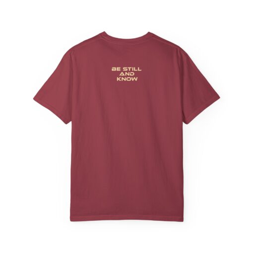 Garment-Dyed T-shirt - 'Be Still and Know' - Relaxed Fit - Image 3