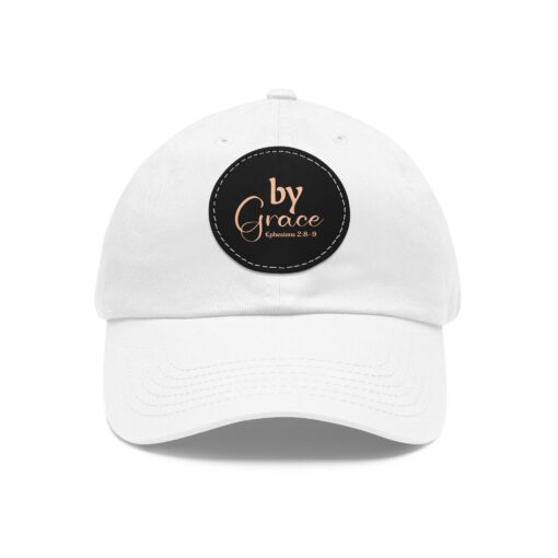 Dad Hat with Leather Patch (Round) - Image 5
