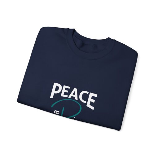 Peace Like a River Heavy Blend™ Crewneck Sweatshirt - Cozy Inspirational Apparel - Image 12