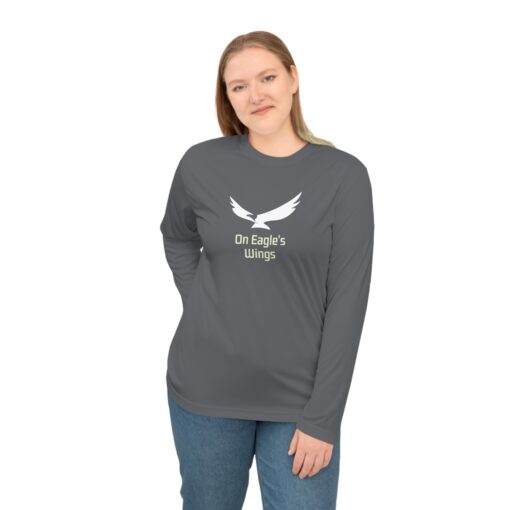 On Eagle's Wings Unisex Performance Long Sleeve Shirt | Activewear for Nature Lovers - Image 6