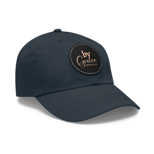 Dad Hat with Leather Patch (Round) - Image 2