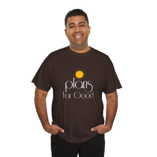 Plans for Good Heavy Cotton Tee - Positive Vibes Shirt - Image 6