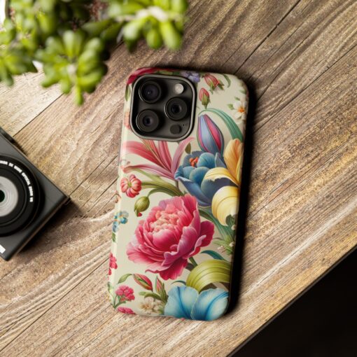 Floral Tough Phone Case - Durable Protection - Image 47