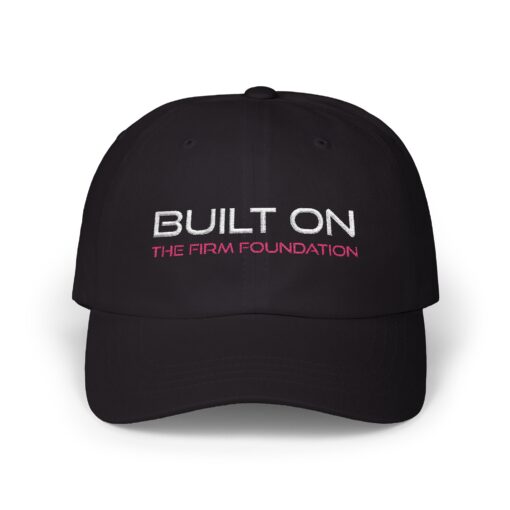 Built On Classic Dad Cap - Inspirational Black Cap - Image 2
