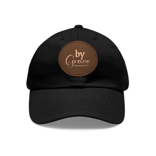 Dad Hat with Leather Patch (Round) - Image 13