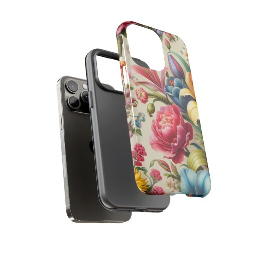 Floral Tough Phone Case - Durable Protection - Image 33