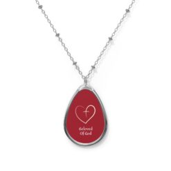 Beloved Of God Oval Necklace - Faith-Inspired Jewelry for Everyday Wear