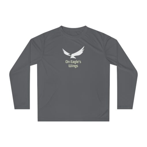 On Eagle's Wings Unisex Performance Long Sleeve Shirt | Activewear for Nature Lovers - Image 4