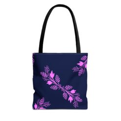 Elegant Floral Navy Tote Bag | Stylish and Versatile for Everyday Use