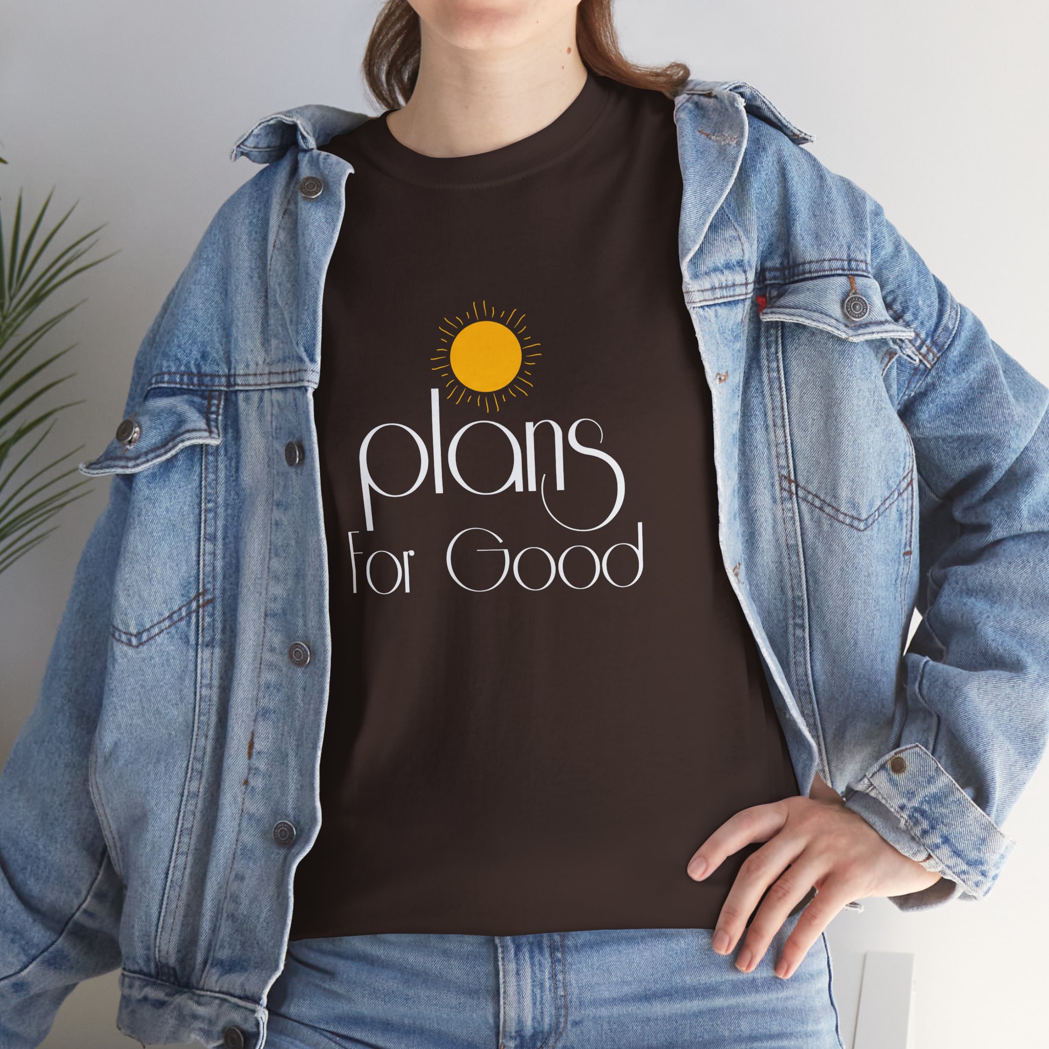 Plans for Good Heavy Cotton Tee - Positive Vibes Shirt