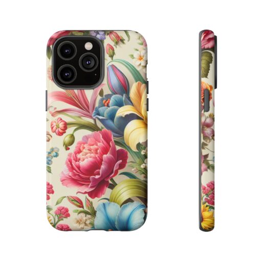 Floral Tough Phone Case - Durable Protection - Image 35