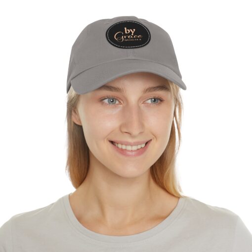 Dad Hat with Leather Patch (Round) - Image 20
