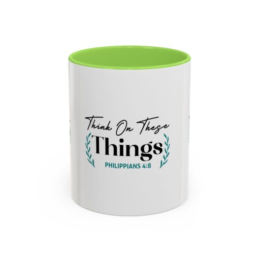 Inspirational Colorful Mug - "Think On These Things" (Philippians 4:8) - Perfect Gift for Mindfulness & Motivation - Image 17