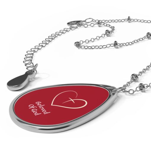 Beloved Of God Oval Necklace - Faith-Inspired Jewelry for Everyday Wear - Image 3