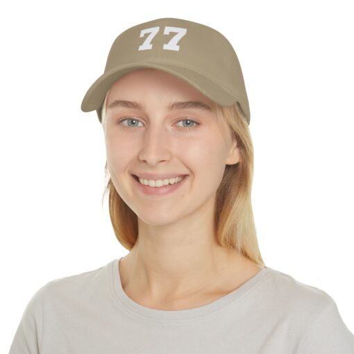 Stylish Black Cap with 77 Design - Casual Wear - Image 12