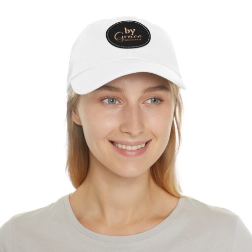 Dad Hat with Leather Patch (Round) - Image 8