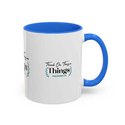 Inspirational Colorful Mug - "Think On These Things" (Philippians 4:8) - Perfect Gift for Mindfulness & Motivation - Image 6