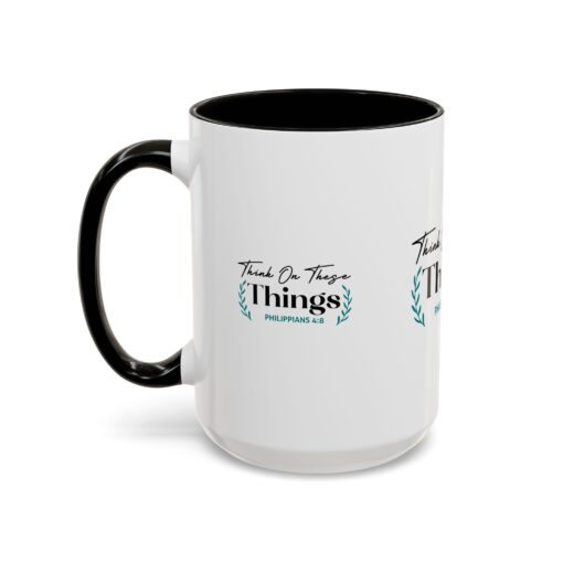 Inspirational Colorful Mug - "Think On These Things" (Philippians 4:8) - Perfect Gift for Mindfulness & Motivation - Image 24