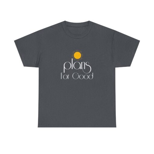 Plans for Good Heavy Cotton Tee - Positive Vibes Shirt - Image 7