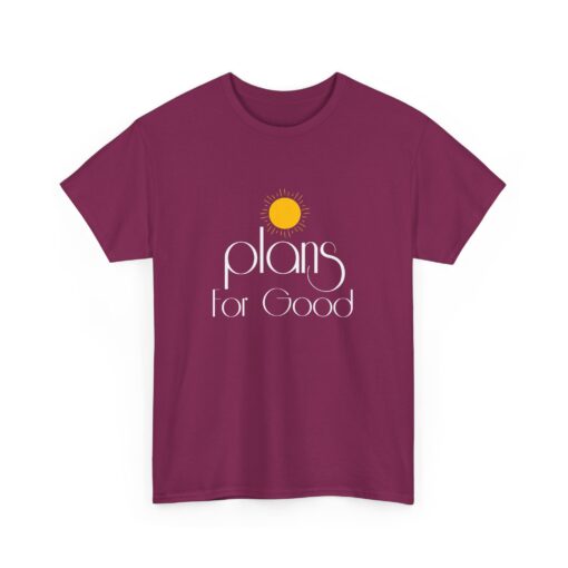 Plans for Good Heavy Cotton Tee - Positive Vibes Shirt - Image 17